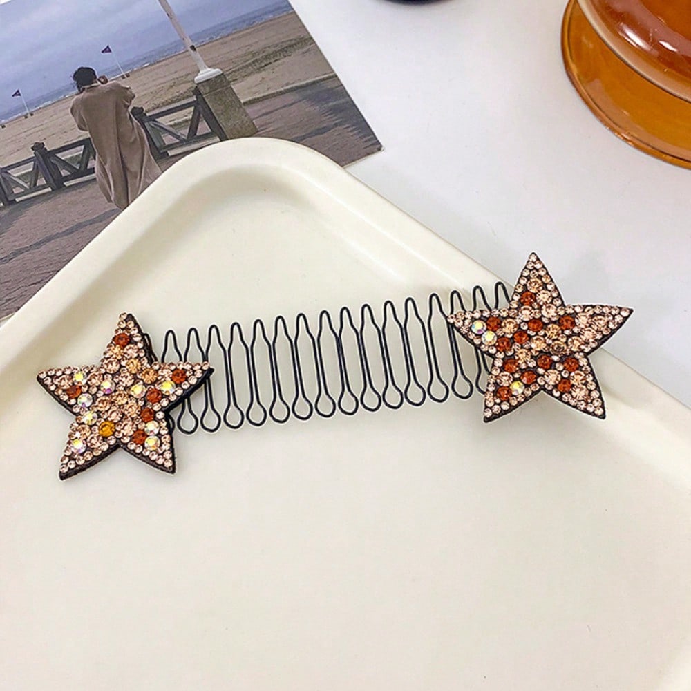 1pcs Star Invisible Shattered Hair Comb, A Magical Tool For Fixing Bangs And Sideburns, Versatile And Non Damaging Hair Accessories Hair Clips