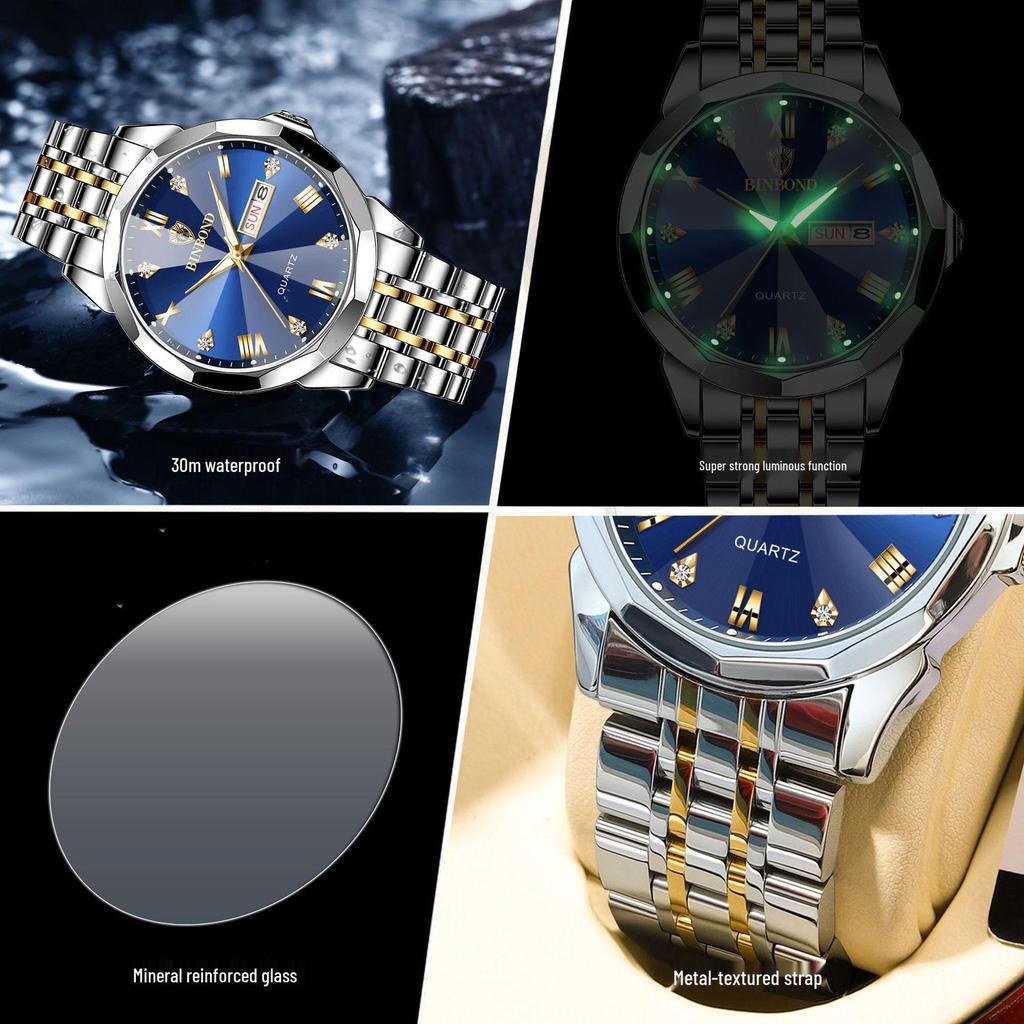 Binbang Retro Men's Quartz Watch – Niche Bestseller