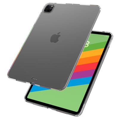 For iPad Pro 11 (2024) Back Case HD Transparent TPU Tablet Cover