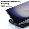 Carbon Fiber Texture Bracket Case for Samsung Galaxy S24 S23 Plus Ultra for Magsafe Wireless Charging Magnetic Ring Holder Cover