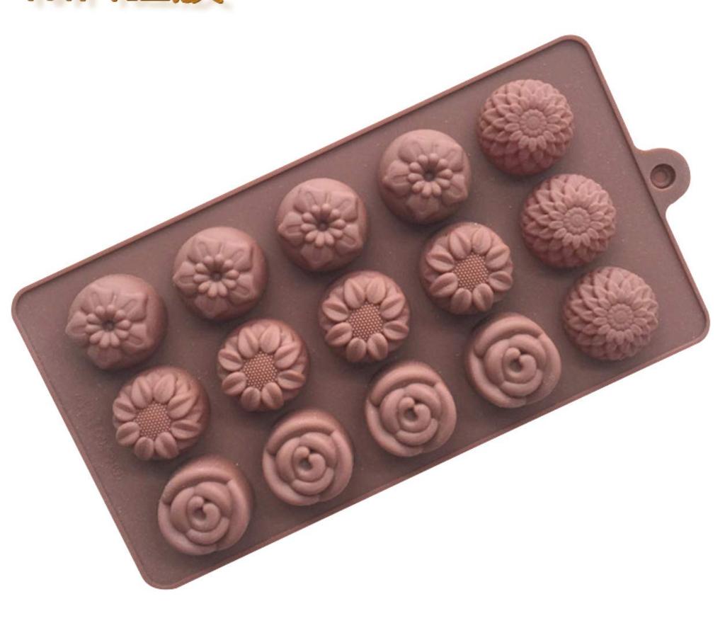 Silicone and 4 15 Pieces Molds, Flowers, Roses, Peony, More, Types,