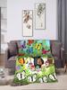 The Little Mole Super Warm Plush Throw Blanket for Sofa Bed Living Room  Soft Flannel Picnic Blanket