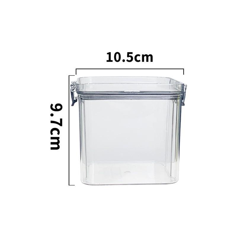 Household Moisture-proof Square Box with Lid for Storing Miscellaneous Grains, Tea, and Dry Goods
