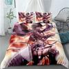 Fashion Anime Attack on Titan Home Textile Pillow Case Bed Linen Duvet Covers Kid Comforter Bedding Set Queen King Home Textiles