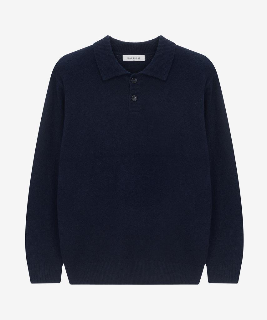 MINDBRIDGE [Set][Select Cable + Collar Neck][Air Wool] Alpaca Semi-Overfit Knit - 7 Colors