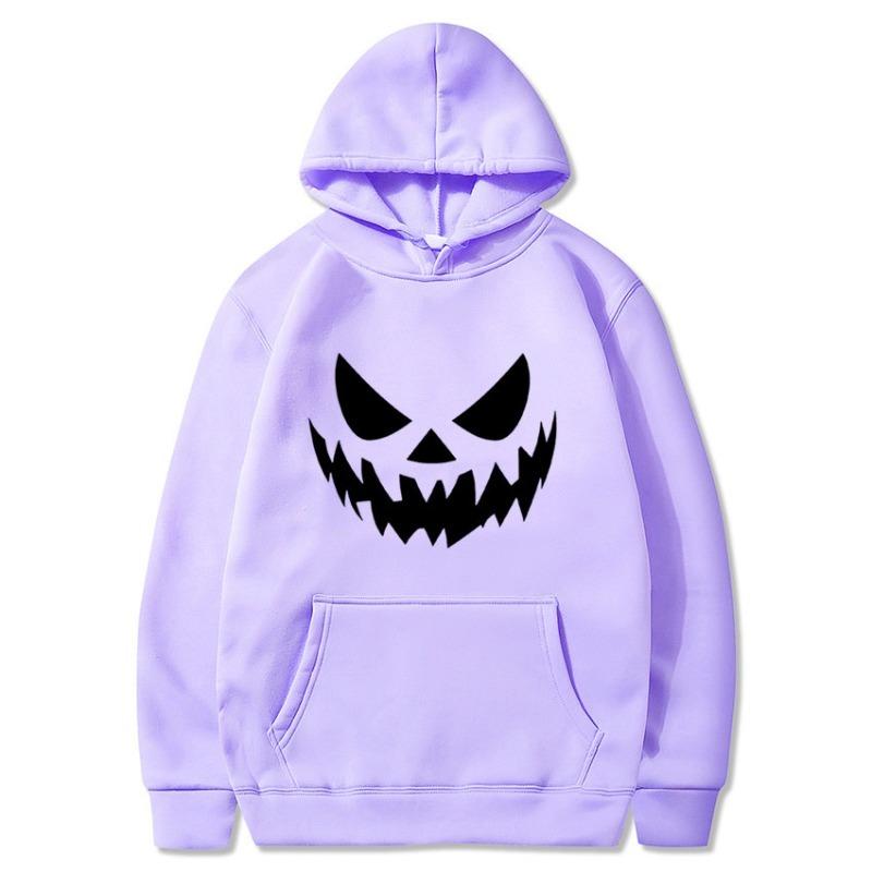Halloween Printed Casual Hoodie Men's Women's Long Sleeved Sweatshirts Autumn Winter Fashion Style Hoodies