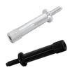 Aluminum Motorcycle Seat Fasteners with Machined Construction, Anodized Finish, Threaded Ends, and Knurled Grip Heads