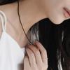Modernlike Silver 925 Onyx Black Necklace 2mm