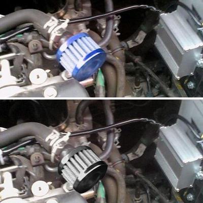 1 Pezzo Filtro Aria Aspirazione Fredda Racing Turbo ad Alto Flusso per Moto Testa a Fungo Interfaccia Universale Filtri Aria Auto 12mm