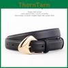 Genuine Leather Womens Business Belt With Steel Buckle For Casual And Office Wear