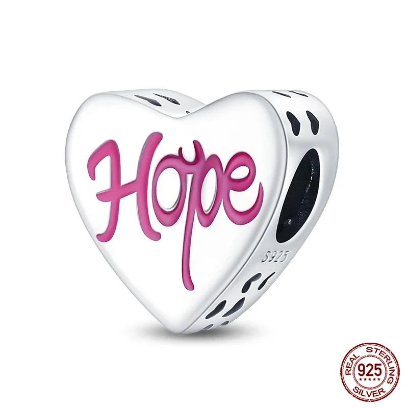 New Copper Romantic Heart Series Charms Beads Fit Original Bracelet Diy Mother'S Day Jewelry Gifts