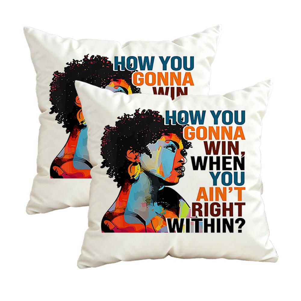 Me & Karma Vibe Pillow Coverszipper Design, Decorative Pillowcase, 45X45 Cm Pillowcase
