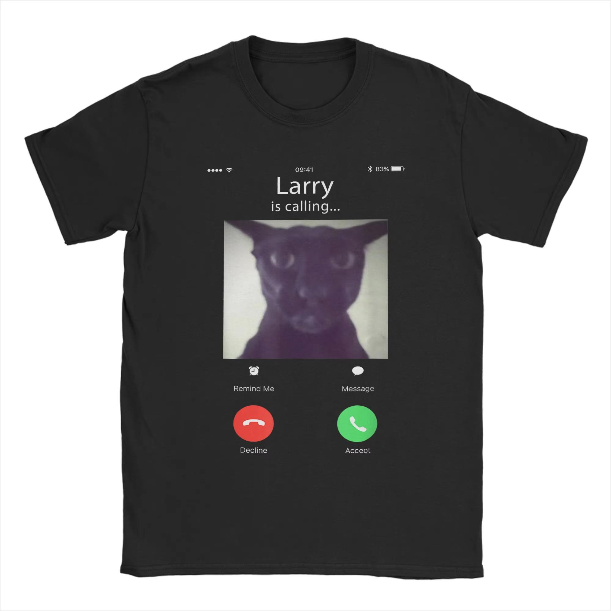 

Evil Larry Cat Funny Cat Meme Lover T-Shirt Unisex Vintage 100% Cotton Tee Shirt Round Collar Short Sleeve T Shirt Graphic 4XL