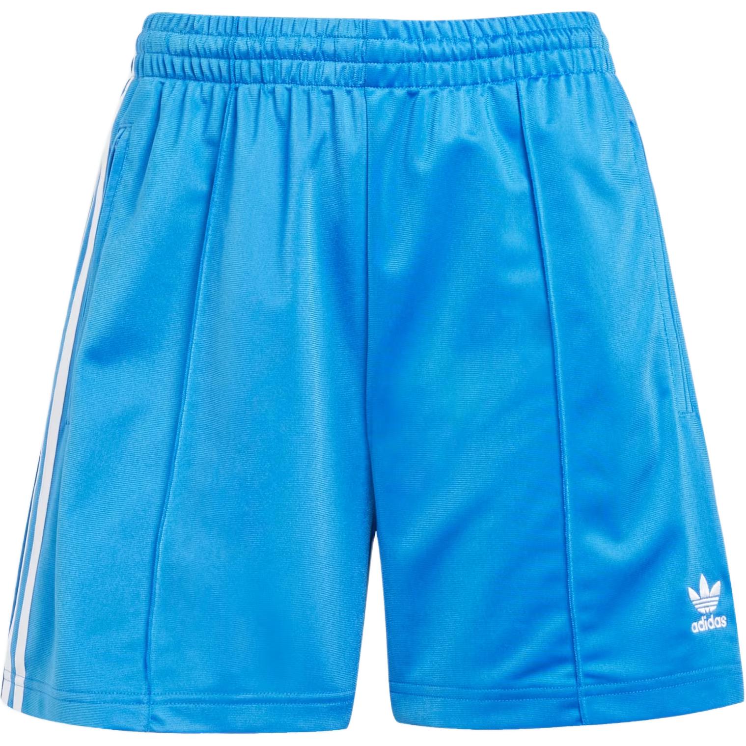 

Adidas Originals Striped Logo Loose Fit Mid Waist Casual Shorts Women Shorts Blue JD0817 L