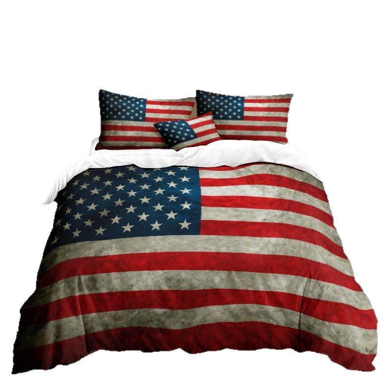 Series 3D Digital Printing Three-Piece Bedding Kit Sheet Quilt Cover