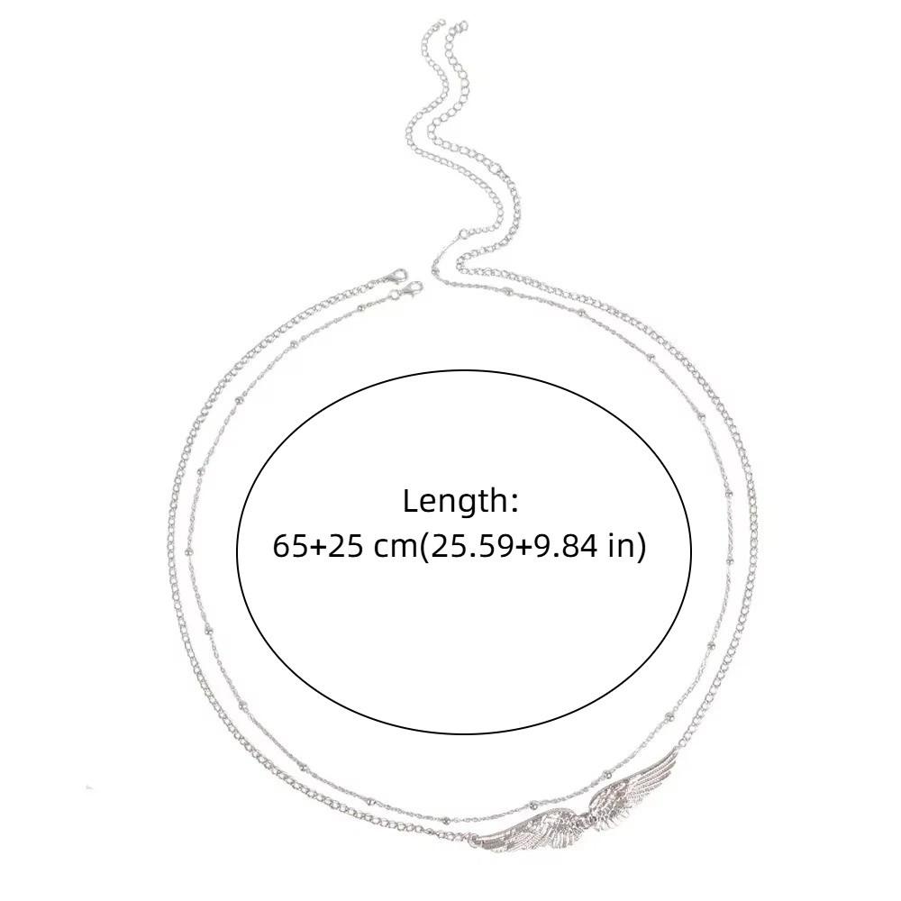 Beads Wings Waist Chain Metal Bikini Belly Belt Gift Double Layer Wings Body Chain  Party