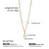 Cross-Border Fashion Zirconia Pearl Pendant Necklace - 18K Gold Stainless Steel, Luxurious INS Style Women's Jewelry