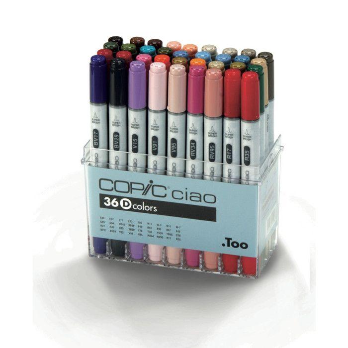 Set 36 marqueurs Manga Copic Ciao Set D
