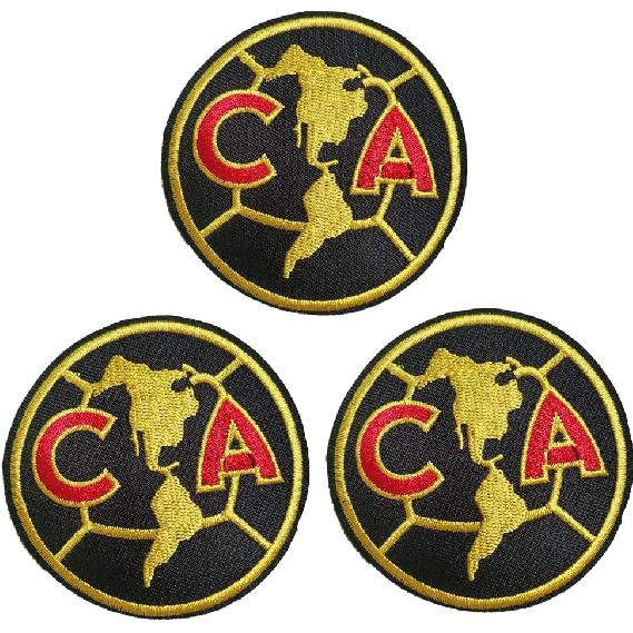 Club Patch America Soccer Patches Iron On Sew On Embroidered Patches for Jacket Shirts Jeans Backpack Sewing Decorating DIY Craft 3IN(3 pcs)