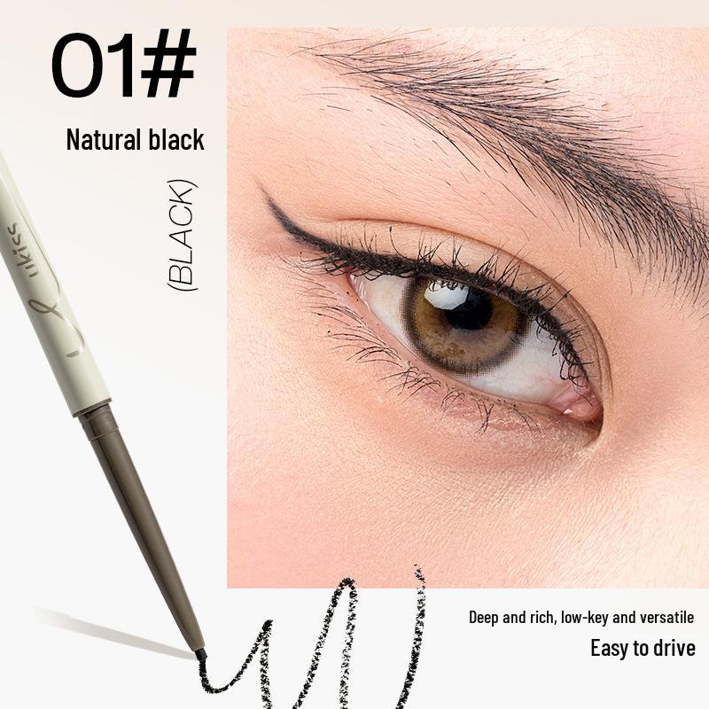 UKISS Double-ended Waterproof Eyeliner Gel Pen - Ultra-fine, Smudge-proof, Long-lasting, Brown, Perfect for Beginners