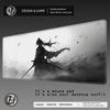 HYBXAXC Ink Warrior Mouse Pad XXL Anime Samurai Rug Gaming Pc Accessories 40x90cm Office Desks Aesthetic Mousepad Table Cushion