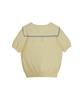MONBIRDIE GOLF Logo Sailor Summer Knit Yellow