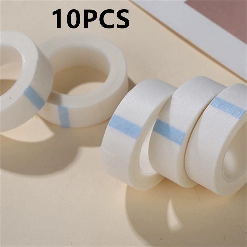 New 1/5/10PCS White Tape Eye False Lashes Patch Breathable Medical Paper Tapes Eyelash Extension Lint Eyelid Sticker 9M*1.25CM