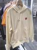 Chuan Jiu 2024 A/W Heart Hoodie: Unisex Stand Collar Zipper Pullover with Drawstring Hood