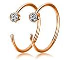 Labret Nose Piercings Jewelry 20G Stainless Steel Hoop Nose Ring Hypoallergenic CZ Hoop Tragus Cartilage Nose Rings