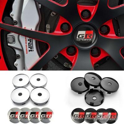 4Pcs 60mm Car Wheel Center Hub Caps Emblem Badge Rim Cover for GR Sport Corolla Camry RAV4 Yaris Auto Styling Accessories