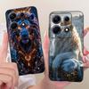 For Infinix Note 30 30Pro X678B X6716B X6711 Cool Dragon Tiger Phone Case Note 30 Pro Note30 4G 5G Black Silicone Soft Cases
