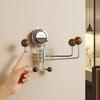 Rotatable Wall Mounted Hook Metal 5 Hooks Bathroom Hook Towel Hook  Home Organization