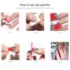 Flower Gradient Nail Sticker Full Wraps Nail Art Stickers Self-Adhesive Nail Art Decal Strips for DIY Nail Art Decor