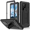 Custodia corazzata per Samsung Galaxy S22 Ultra 5G, R-JUST CamShield Slide, nera