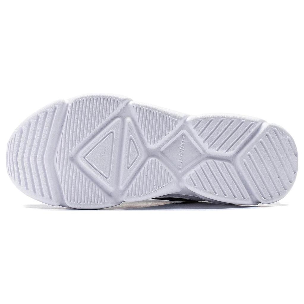 Li-Ning Flowing Fire Durable Shock Absorption Low-Top Casual Shoes Women Sneakers Black White AGCT388-5