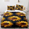 Sun Flower Bedding Set Single Twin Full Queen King Size Sunflower Bed Set Aldult Kid Bedroom Duvetcover Sets 3D Print Women Gift