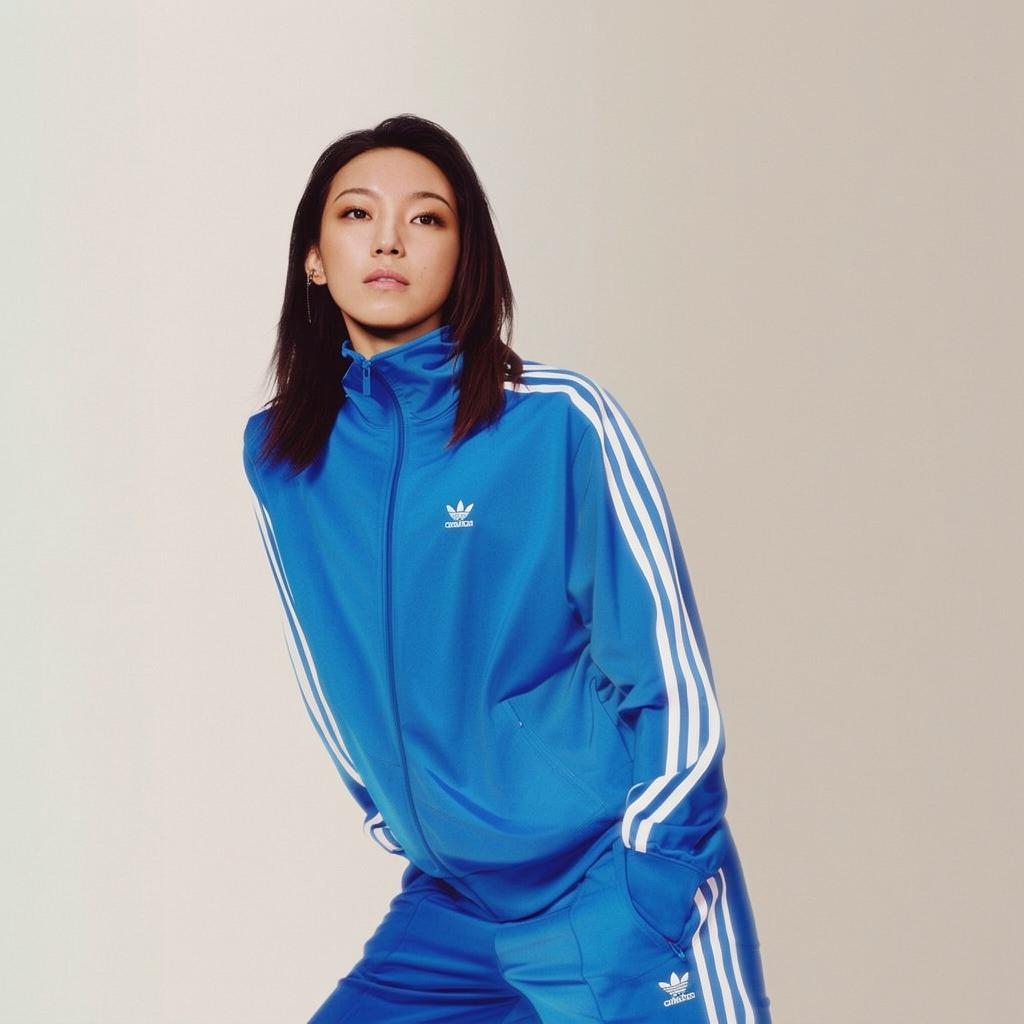 adidas Originals Adicolor Classics Loose Firebird Track Jacket Women Tops Blue IP0603