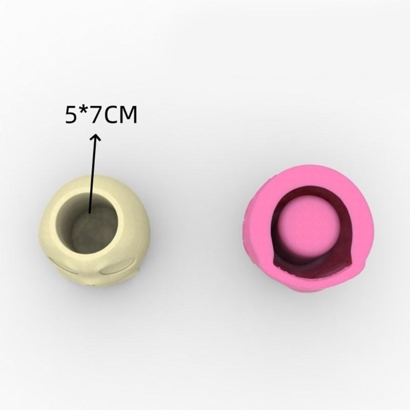 Versatile Silicone Mould for Skull Flower Pots Easy Demoulding Cement Planter Accessory for Enthusiasts Household