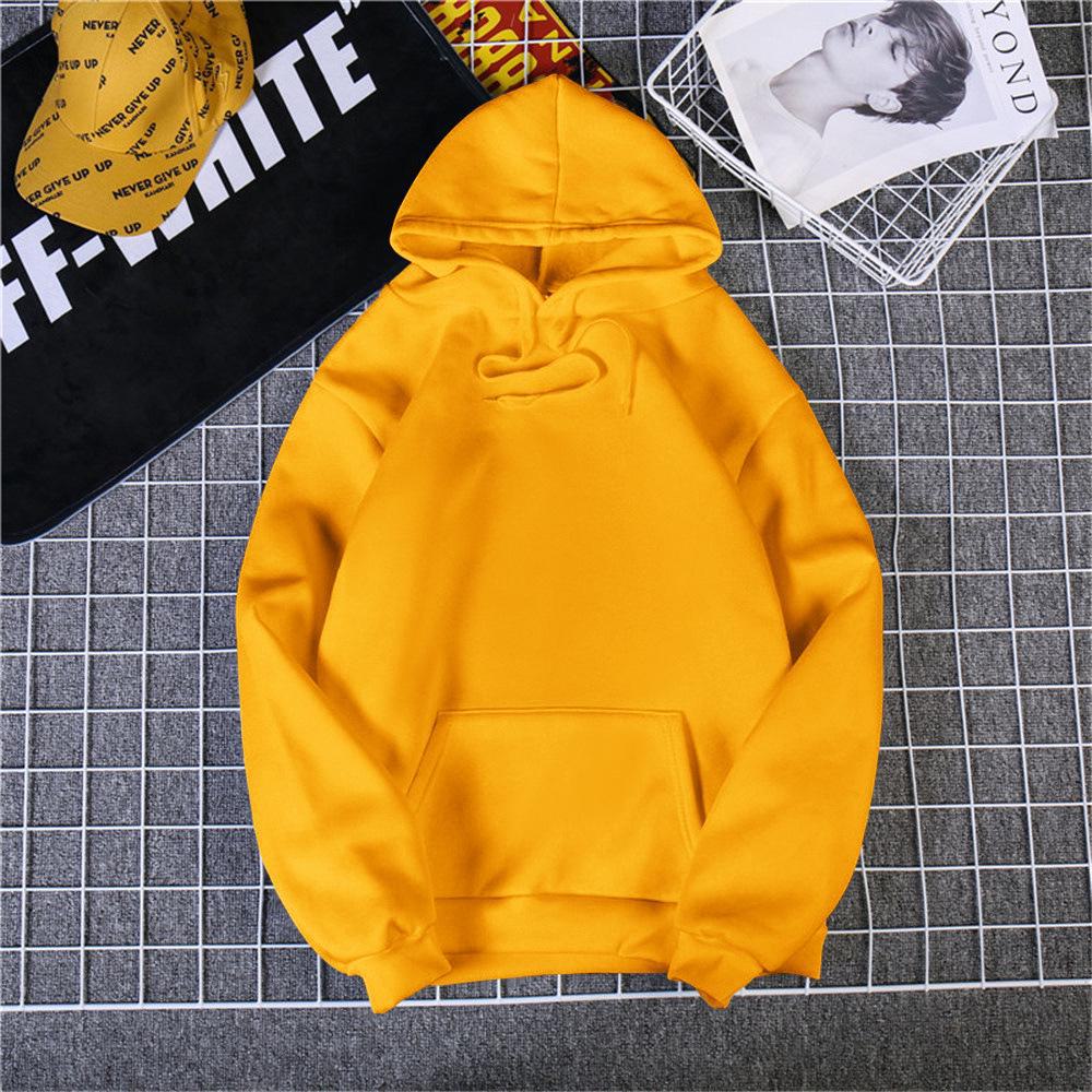 

Mingxin мужская спортивная толстовка с капюшоном больших размеров на осень/зиму: Модный длинный рукав для бега и активного отдыха. XXXL жёлтый