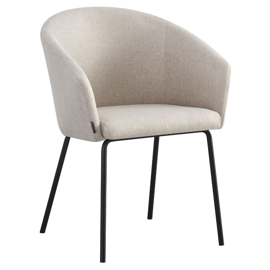 LUMO Upholstered Chair, Beige Fabric
