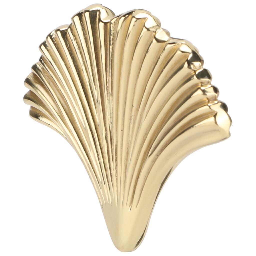 Furniture Handle Nordic Chinese Modern Ginkgo Brass Simple Leaf Pulls for Cabinets Drawers Doors Dressing Table