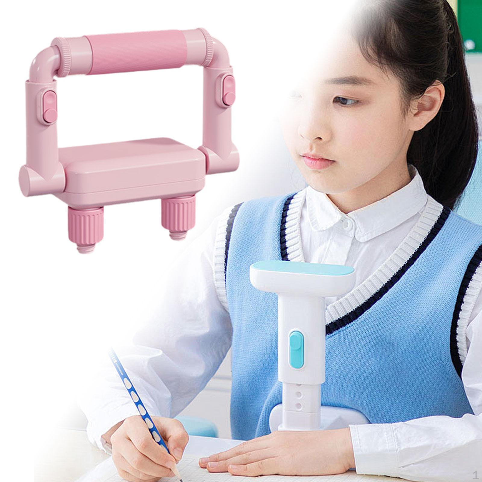

Sitting Posture Correction Height Adjustable Vision Protection Portable Kids Writing рожевий