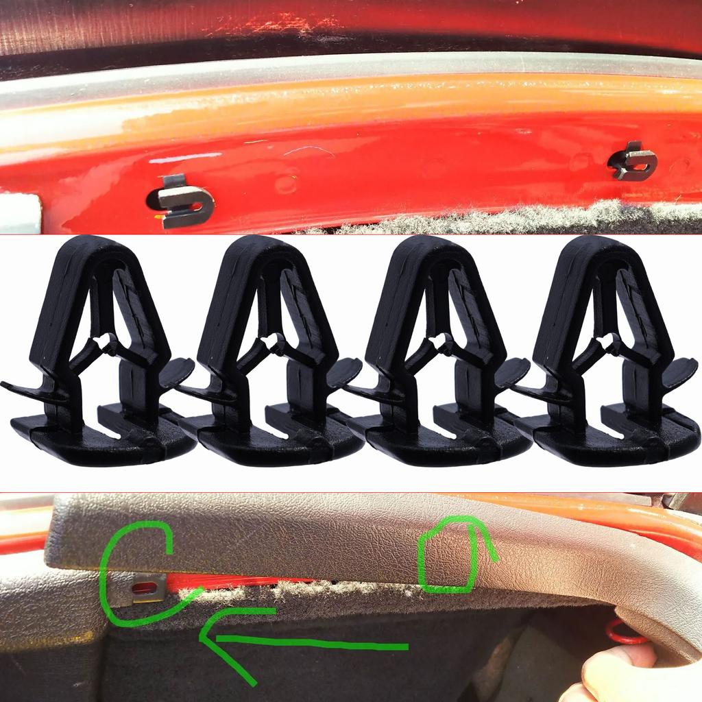 Boot Interior Tailgate Lining Clips Retainer Interior Pillar Trim Moulding Fastener 9132876 For Volvo 850 S40 V40 V50 V70 XC70