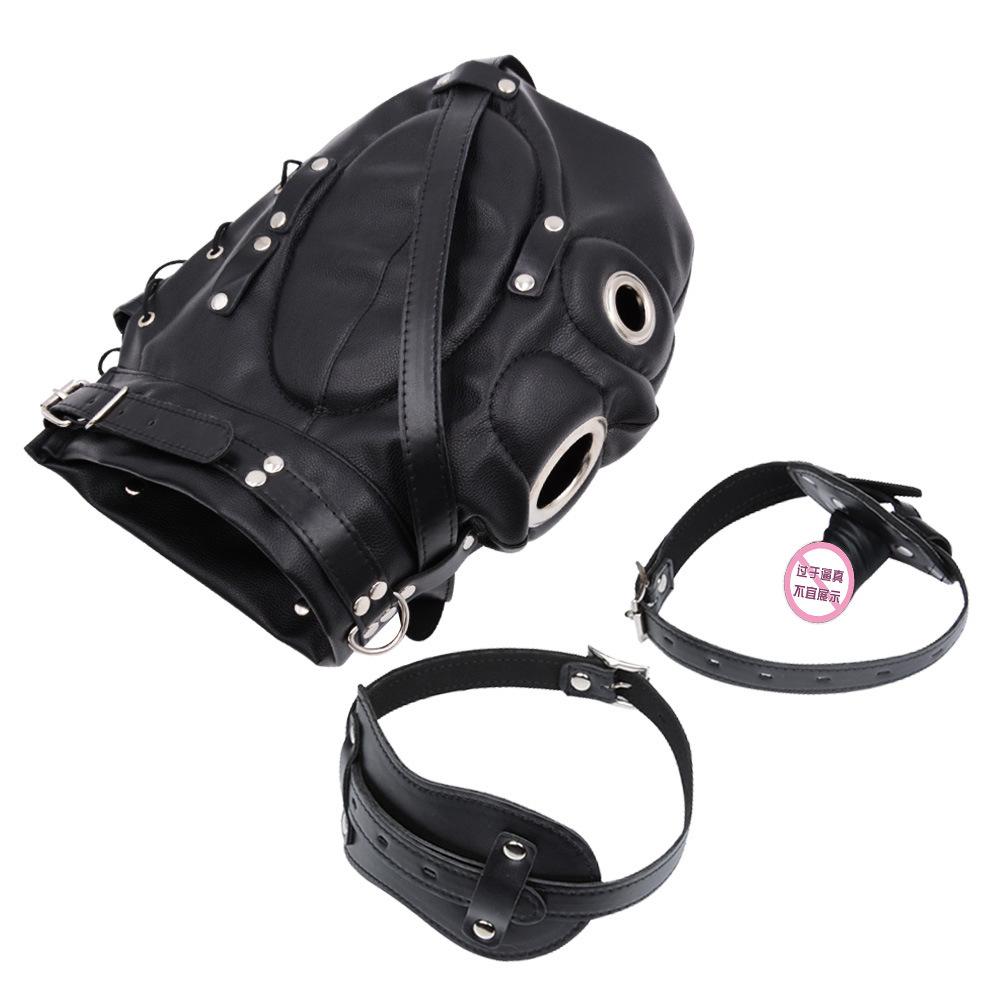SM Bust Mask Sex Training an Engine of Torture Penis Ball Gag Adult Supplies Couple Alternative Sex Toy