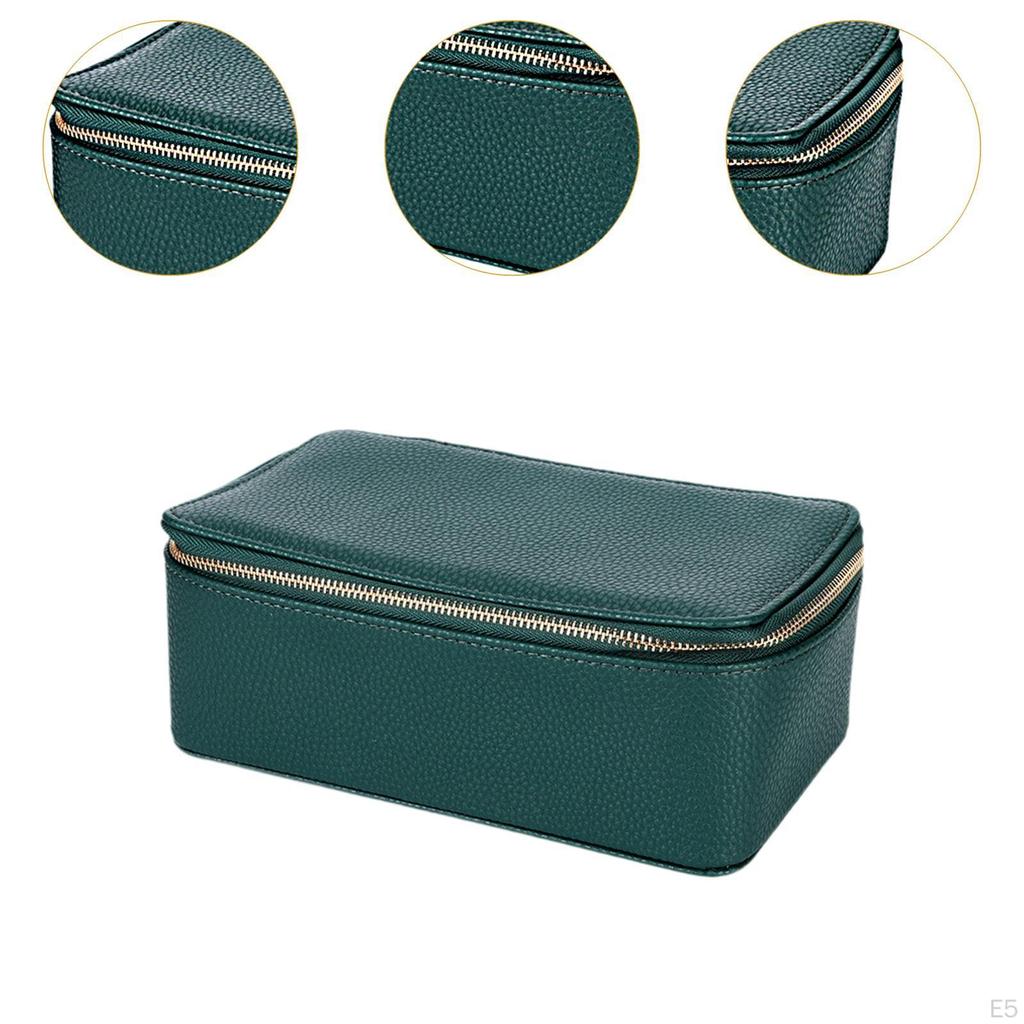 Schmuckschatulle Organizer mit 12 Taschen für Ohrringe Halskette Valentinstag