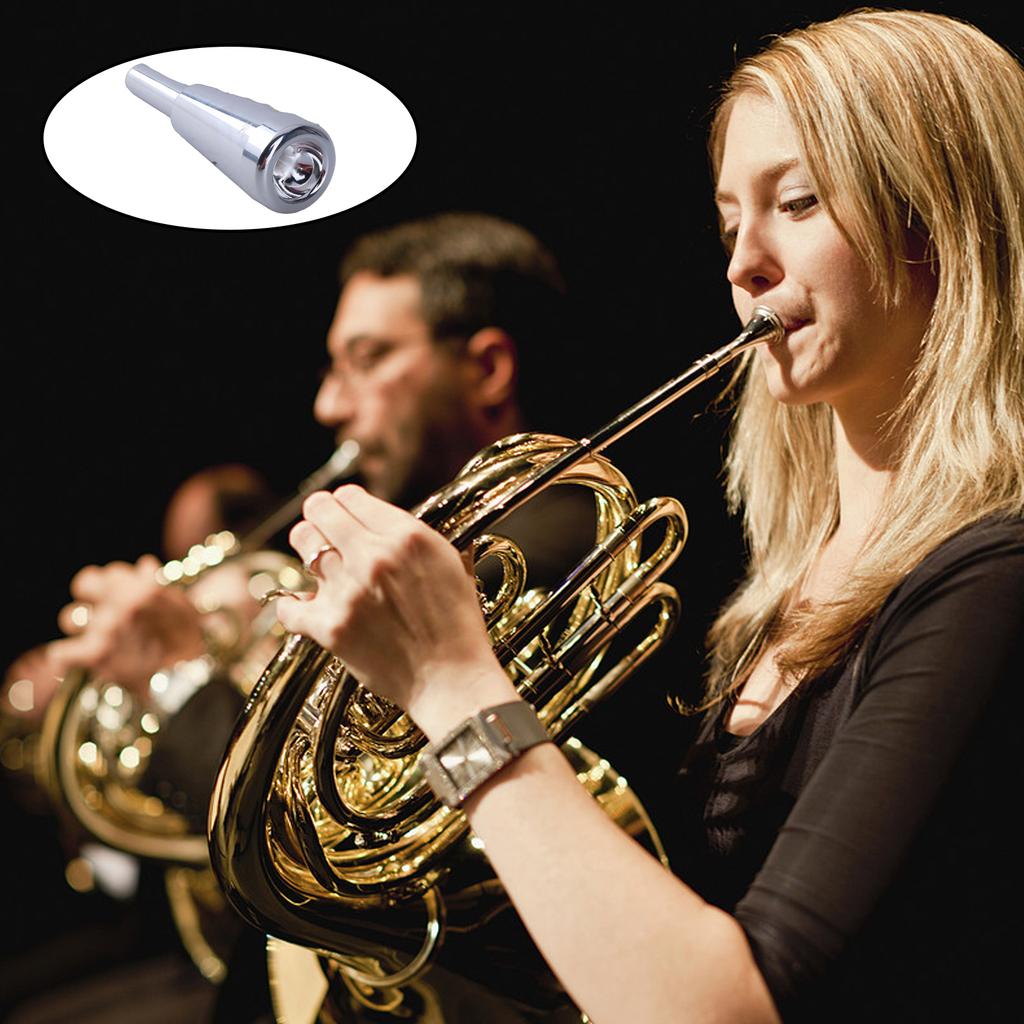Trumpet Mouthpiece Replacement Brass Instrument Trumpet Nozzle Bright Tone Musical Instrument Part for Daily Practice