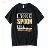Wooden Spoon Survivor T Shirt Vintage Washed Top For Everyday Wear Unisex Streetwear Graphic Versatile Breathable Stylish