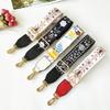New Luggage Wide Shoulder Strap Fashion Messenger Bag Strap Ethnic Style Contrasting Bag Accessories Versatile Women's Bag Strap
