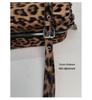 Leopard Print Retro Studded Bowling Bag - Women's 2025 Shoulder Handbag