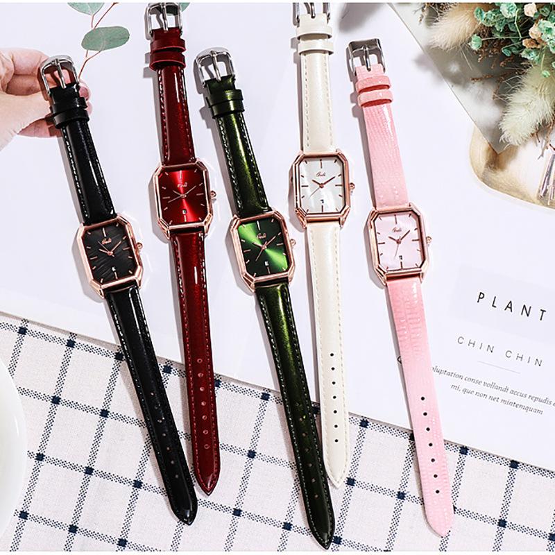Simple Calendar Student Watch Niche Premium Quartz Watch Ladies Waterproof Belt Watch